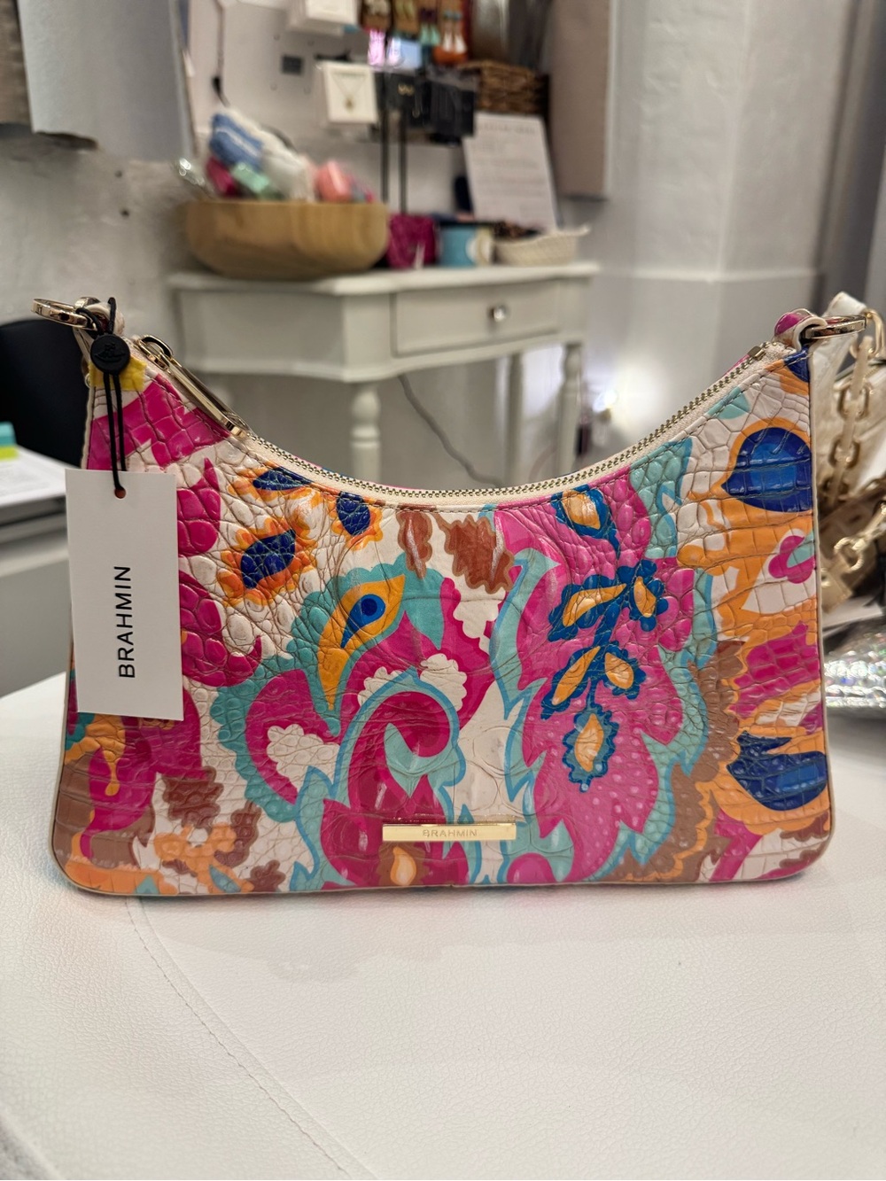 💕✨BRAND NEW NWT BRAHMIN Mod Esme Wanderlight DI Leather Bag Purse